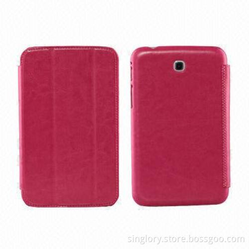 PU Leather Cases for Samsung Galaxy Tab 3 7.0, Electric Press with Special Design